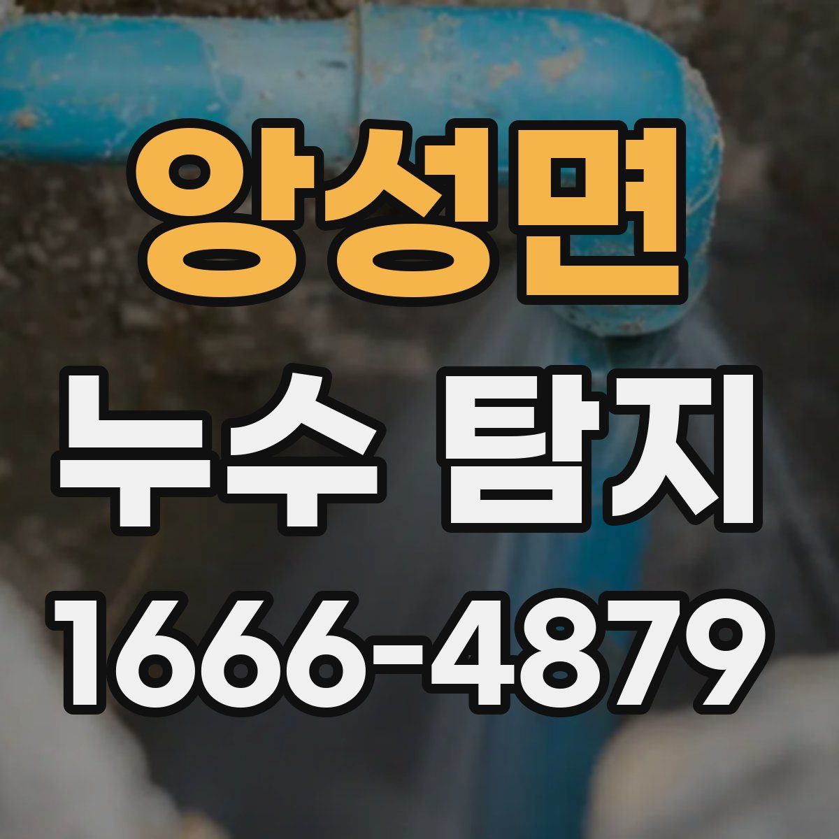 앙성면 누수 탐지