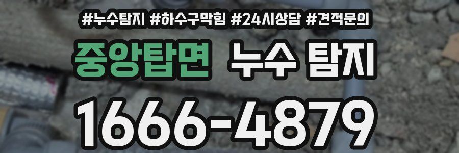 중앙탑면 누수 탐지