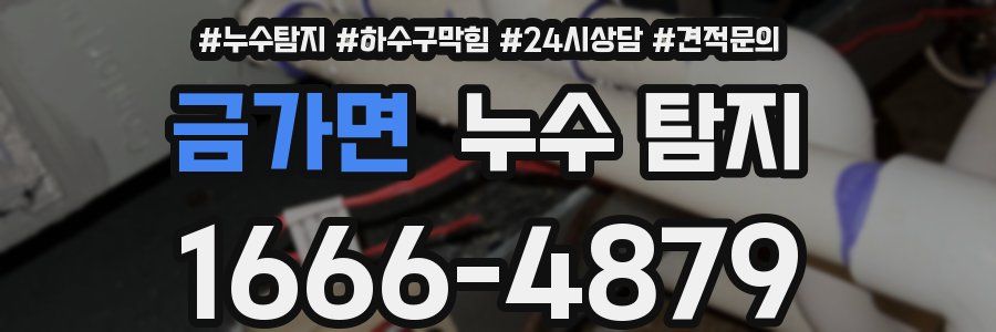 금가면 누수 탐지