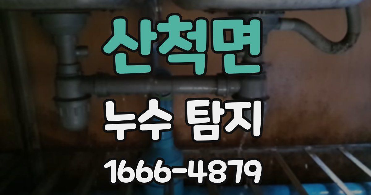 산척면 누수 탐지