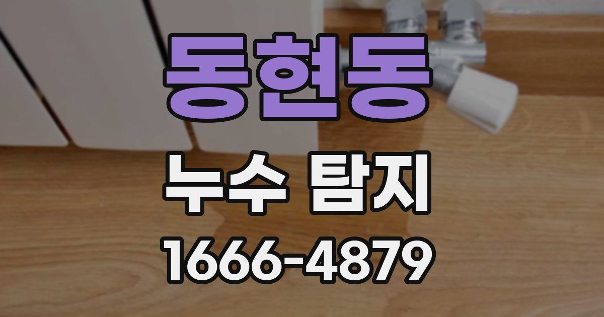 동현동 누수 탐지