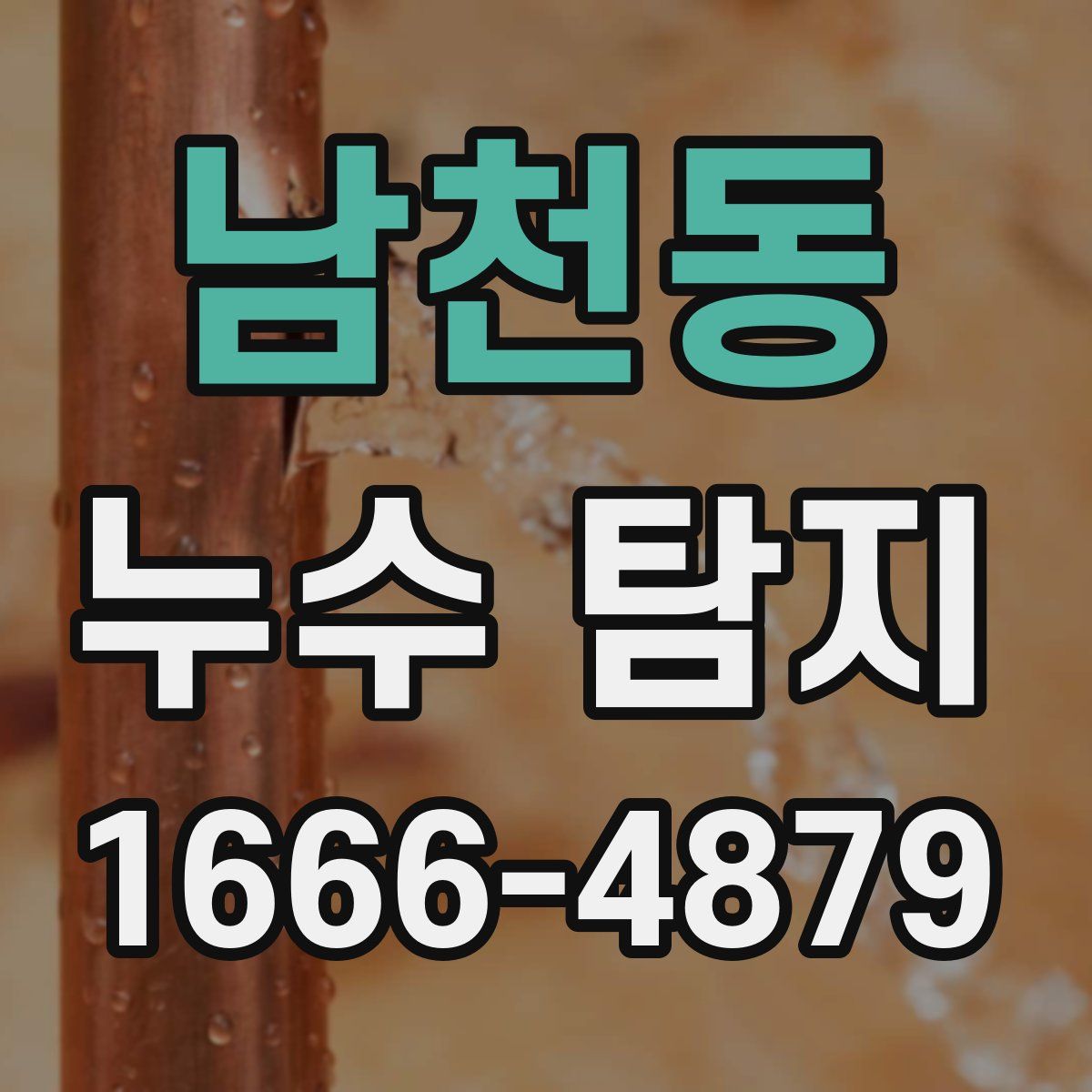 남천동 누수 탐지
