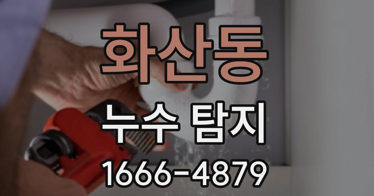화산동 누수 탐지
