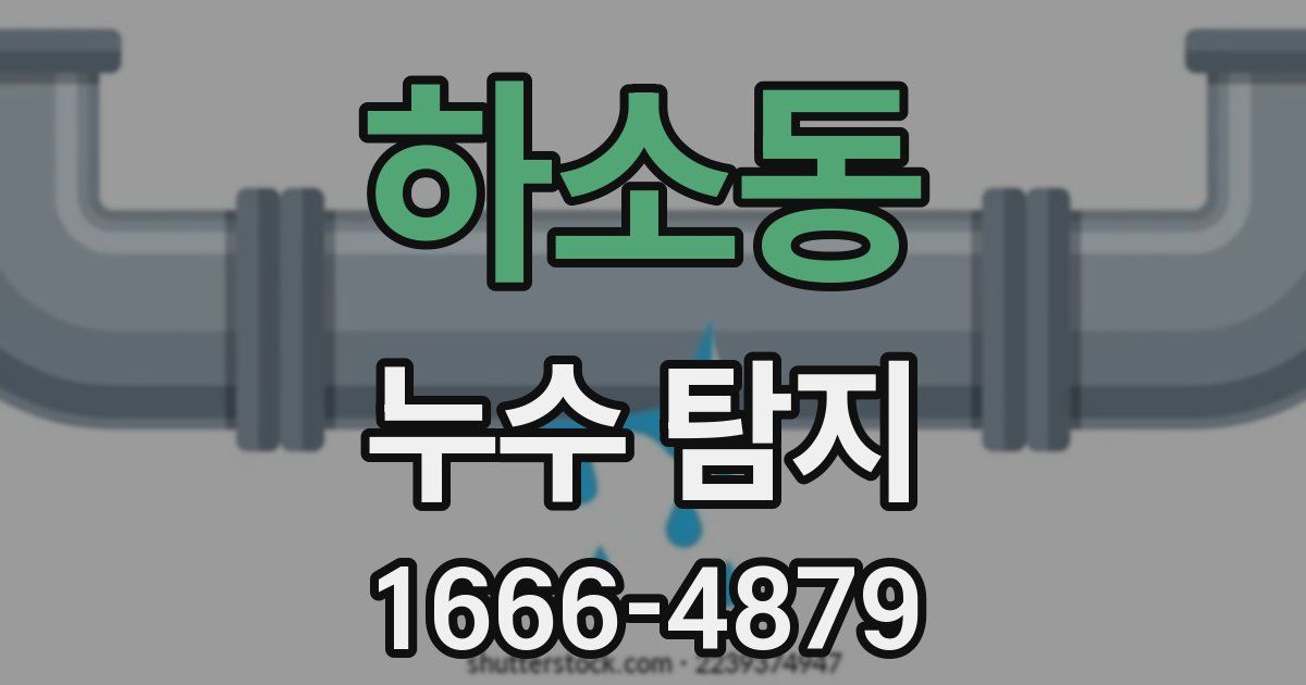 하소동 누수 탐지