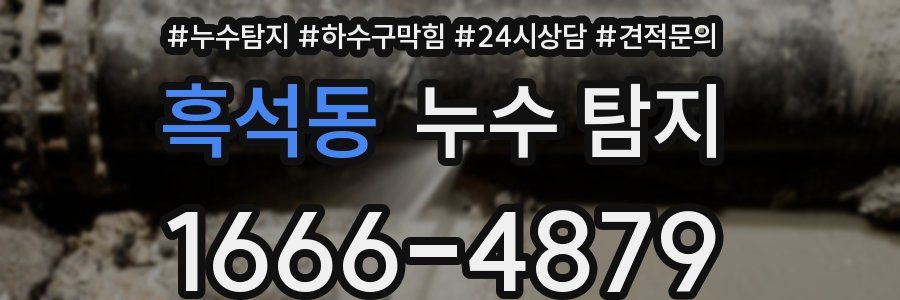 흑석동 누수 탐지