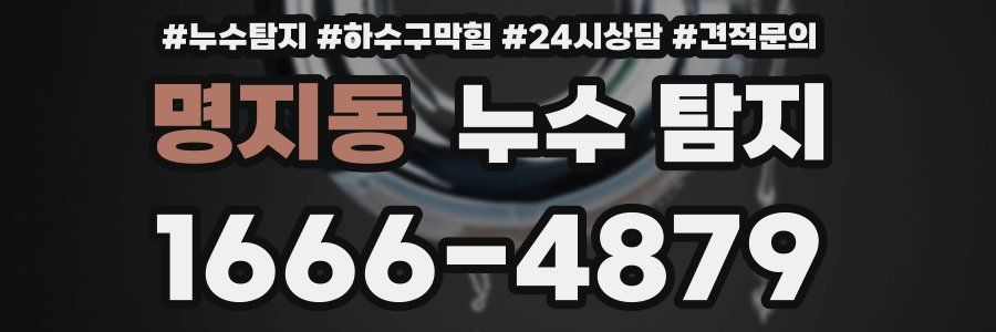 명지동 누수 탐지