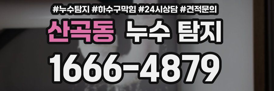 산곡동 누수 탐지