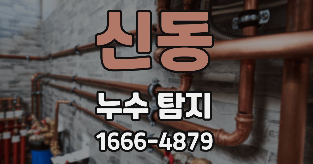 신동 누수 탐지