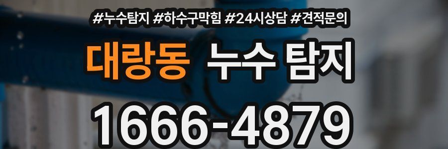 대랑동 누수 탐지