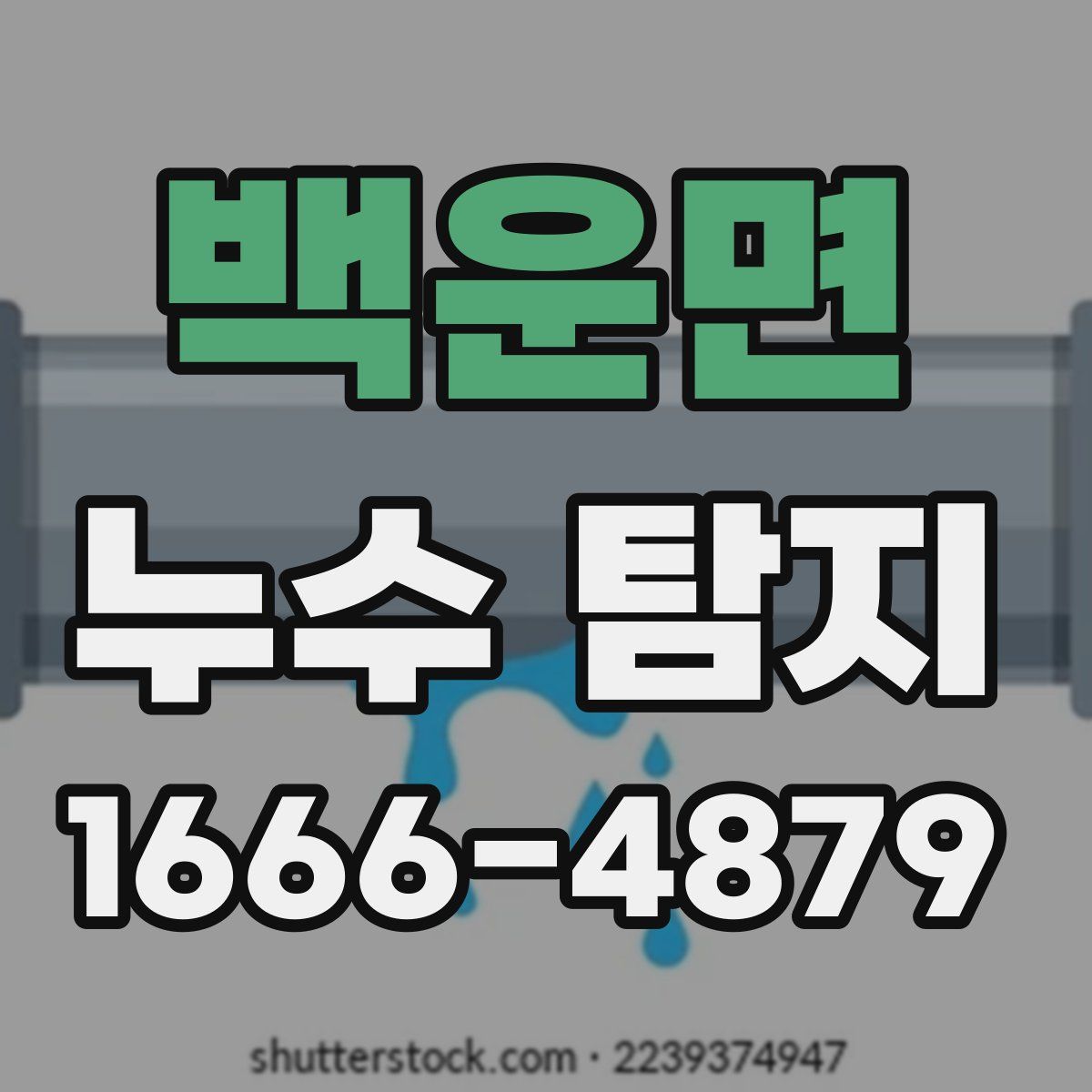백운면 누수 탐지