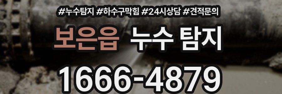 보은읍 누수 탐지