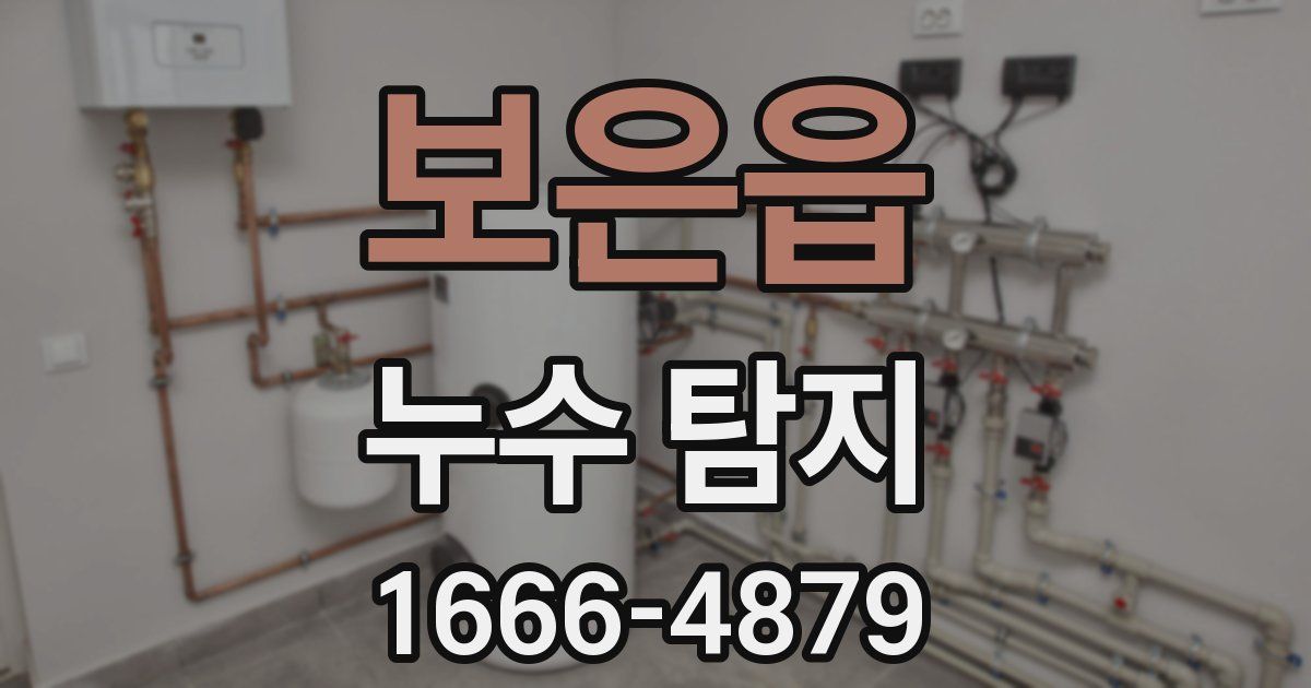 보은읍 누수 탐지