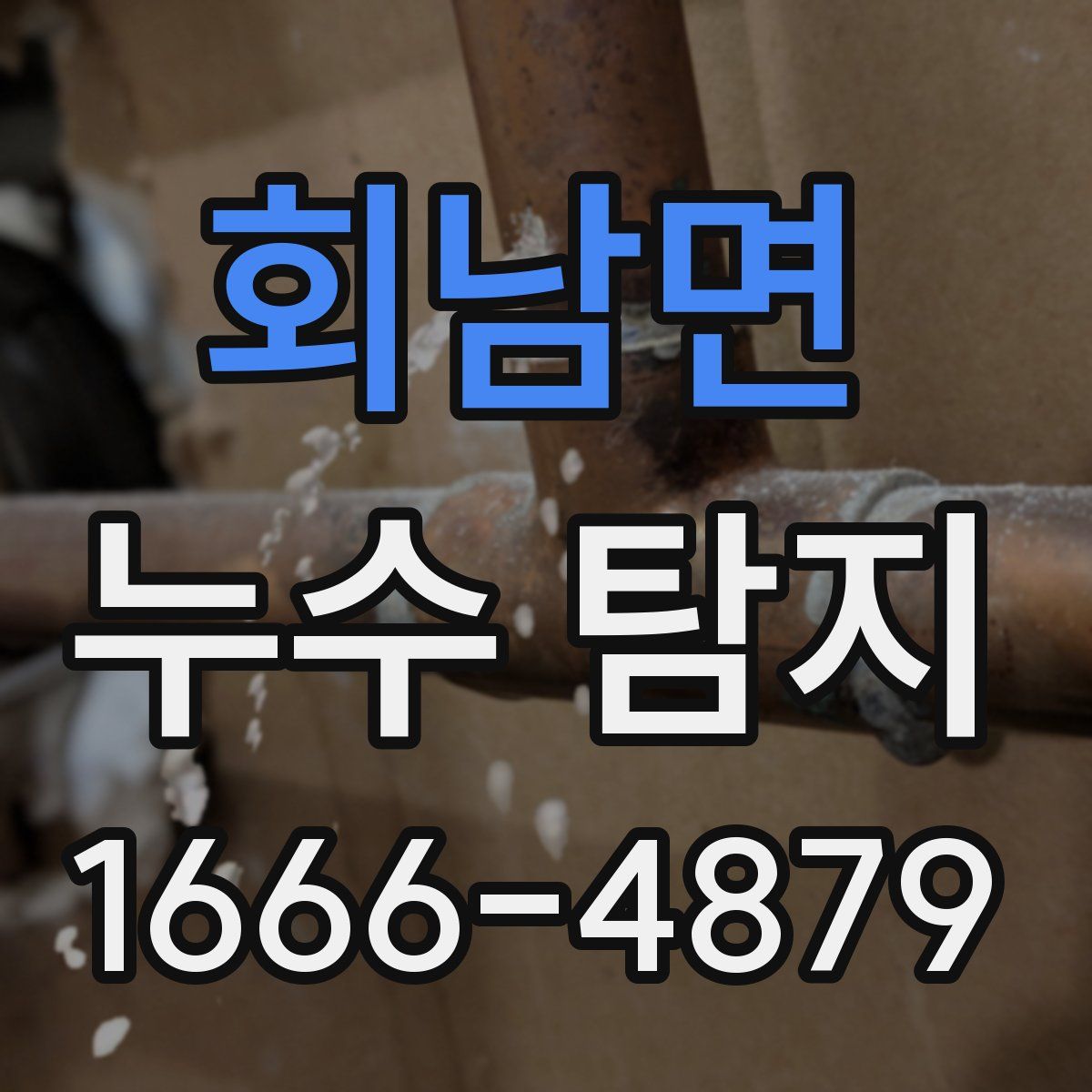 회남면 누수 탐지
