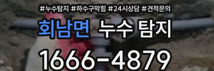 회남면 누수 탐지