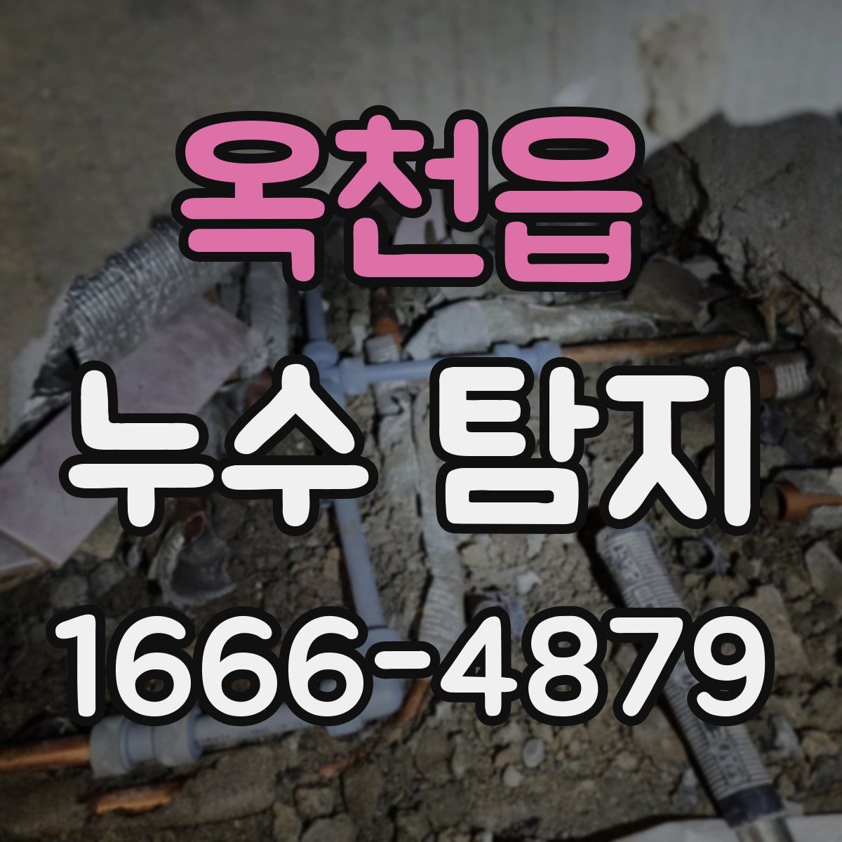 옥천읍 누수 탐지