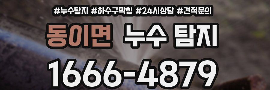 동이면 누수 탐지