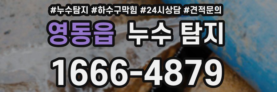 영동읍 누수 탐지
