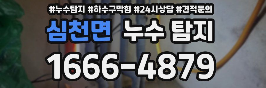 심천면 누수 탐지