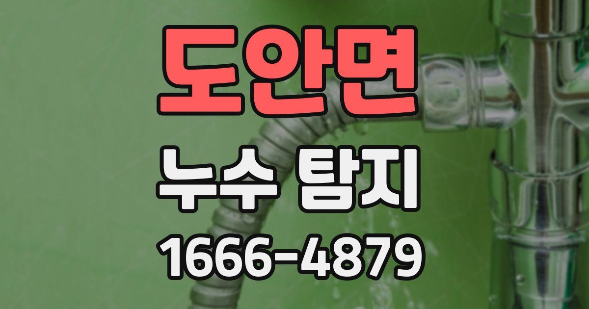 도안면 누수 탐지