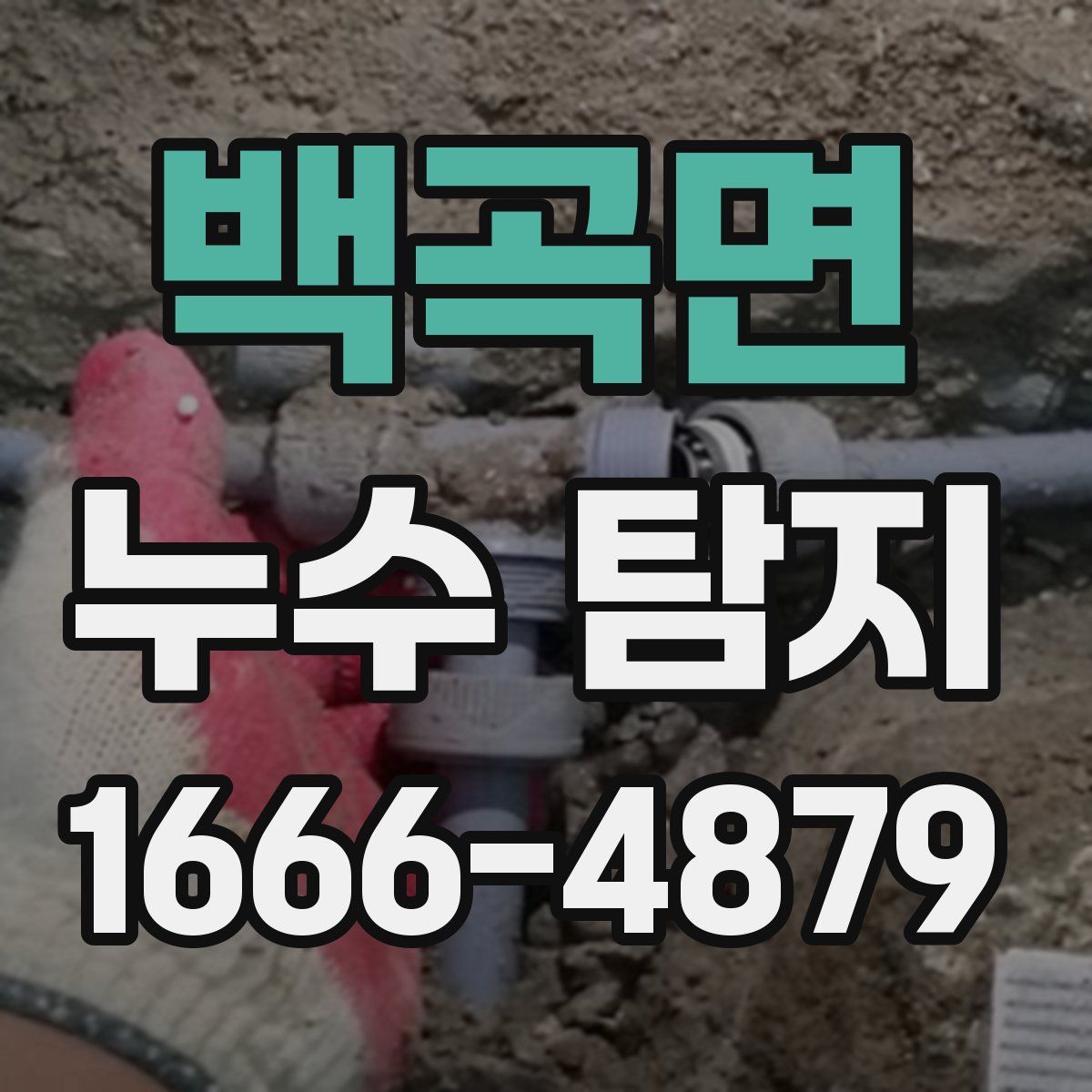 백곡면 누수 탐지