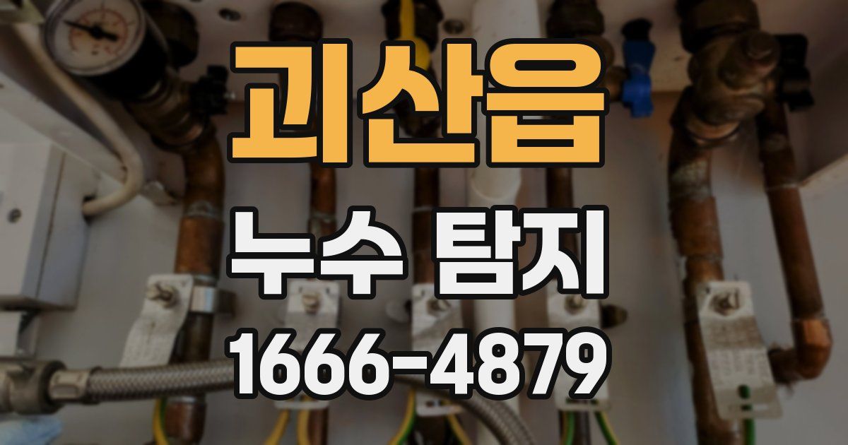 괴산읍 누수 탐지