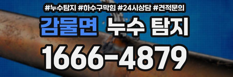 감물면 누수 탐지