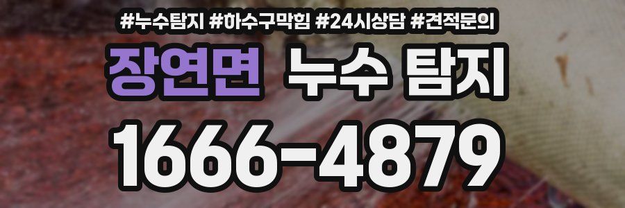 장연면 누수 탐지