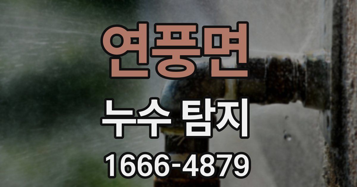 연풍면 누수 탐지
