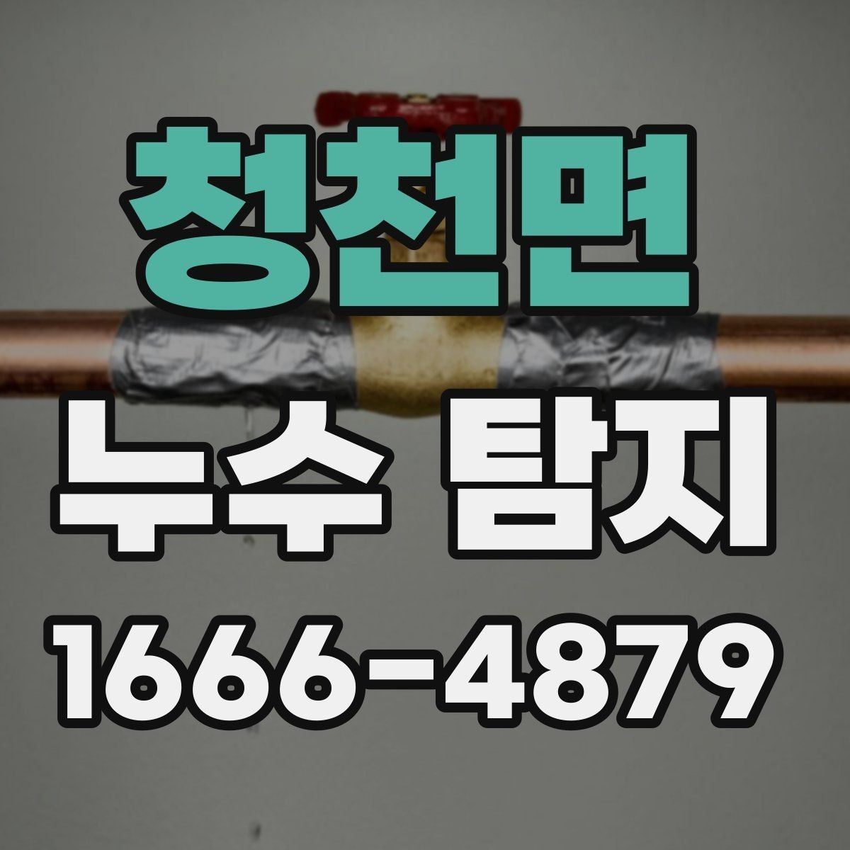 청천면 누수 탐지 대상이 되는 공간별 점검법