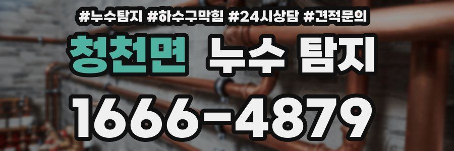 청천면 누수 탐지