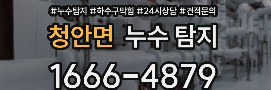 청안면 누수 탐지