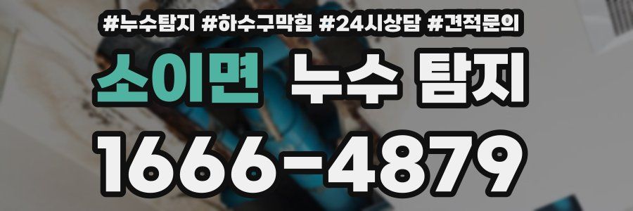 소이면 누수 탐지