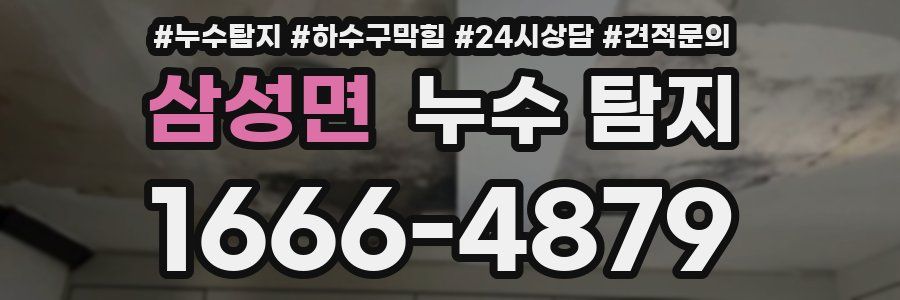 삼성면 누수 탐지