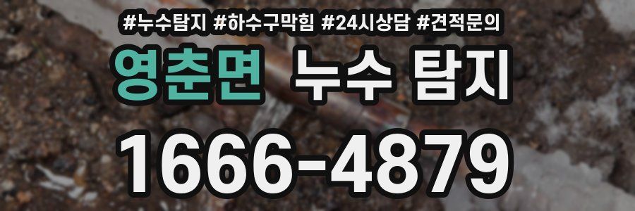 영춘면 누수 탐지