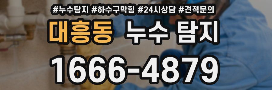 대흥동 누수 탐지