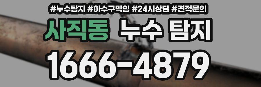 사직동 누수 탐지