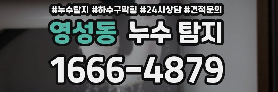 영성동 누수 탐지