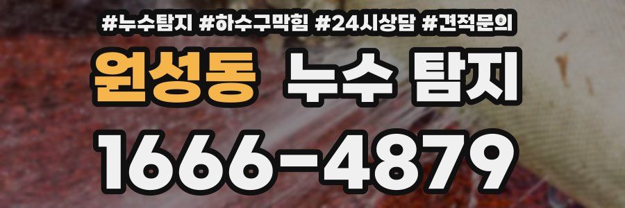 원성동 누수 탐지