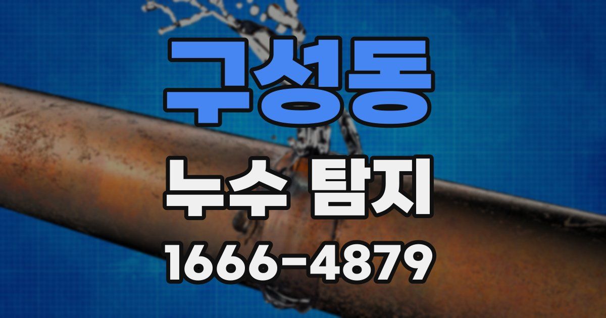 구성동 누수 탐지