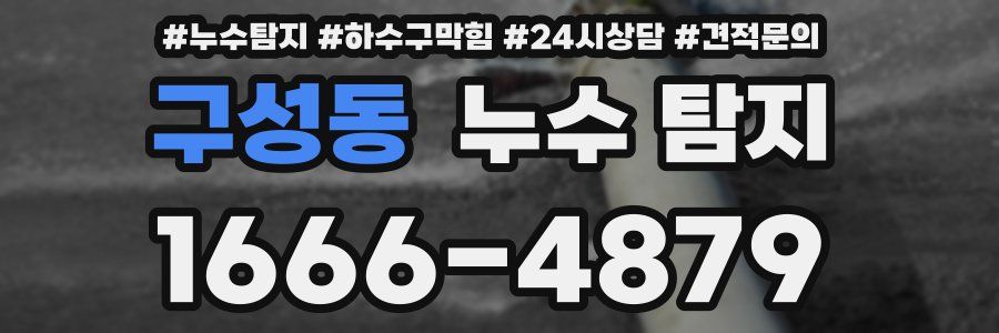 구성동 누수 탐지