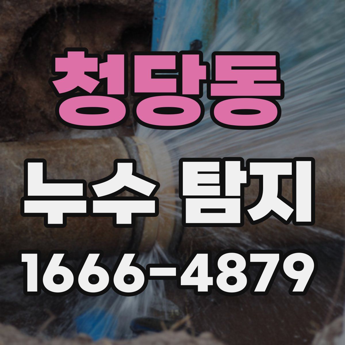 청당동 누수 탐지