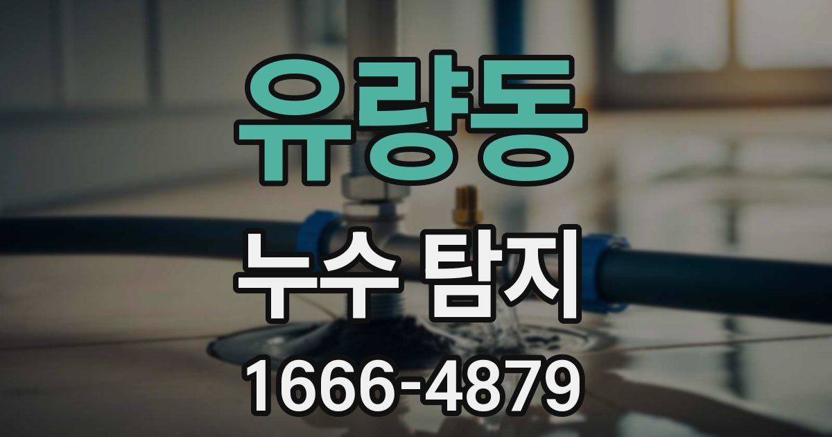 유량동 누수 탐지