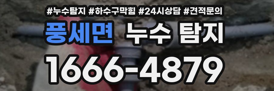 풍세면 누수 탐지