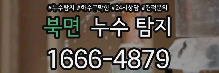 북면 누수 탐지