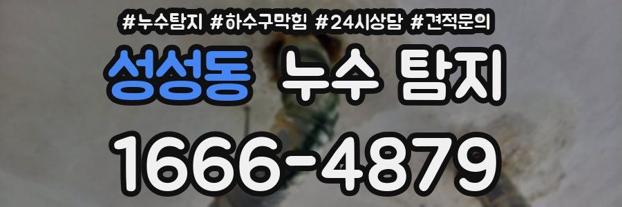 성성동 누수 탐지