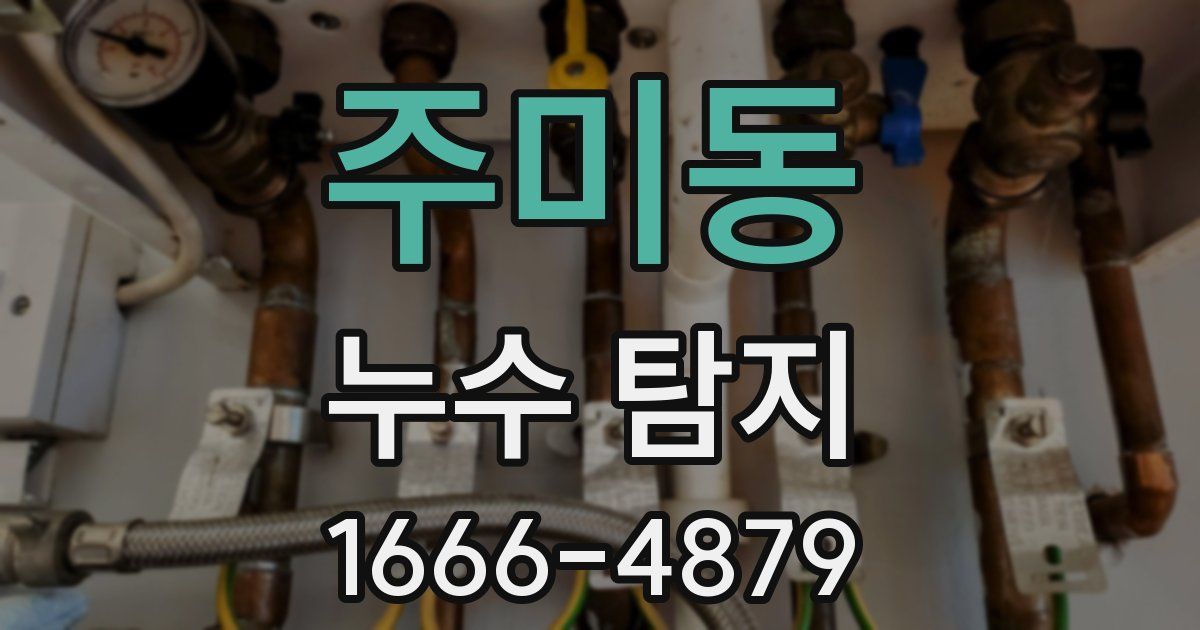 주미동 누수 탐지