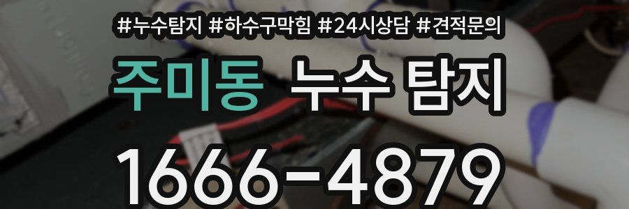 주미동 누수 탐지