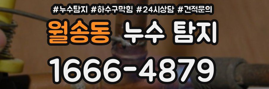 월송동 누수 탐지