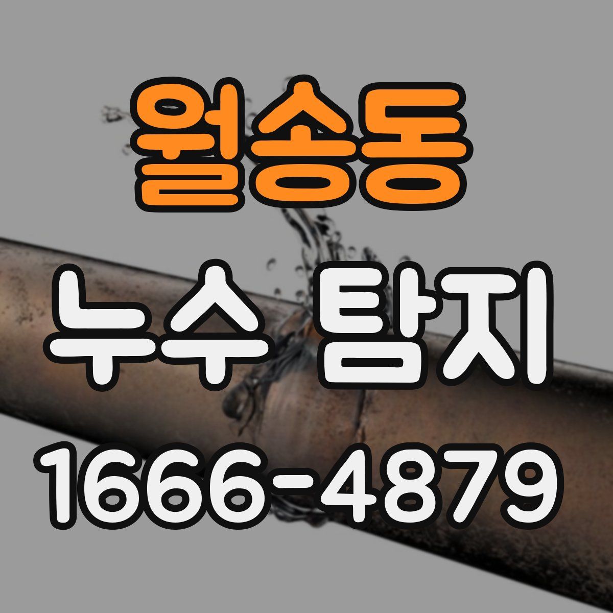 월송동 누수 탐지
