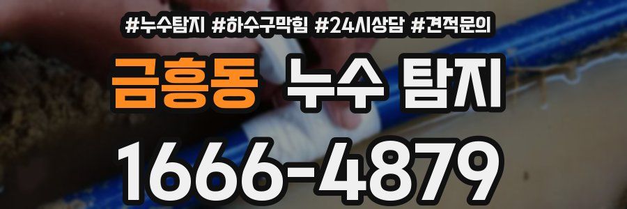 금흥동 누수 탐지